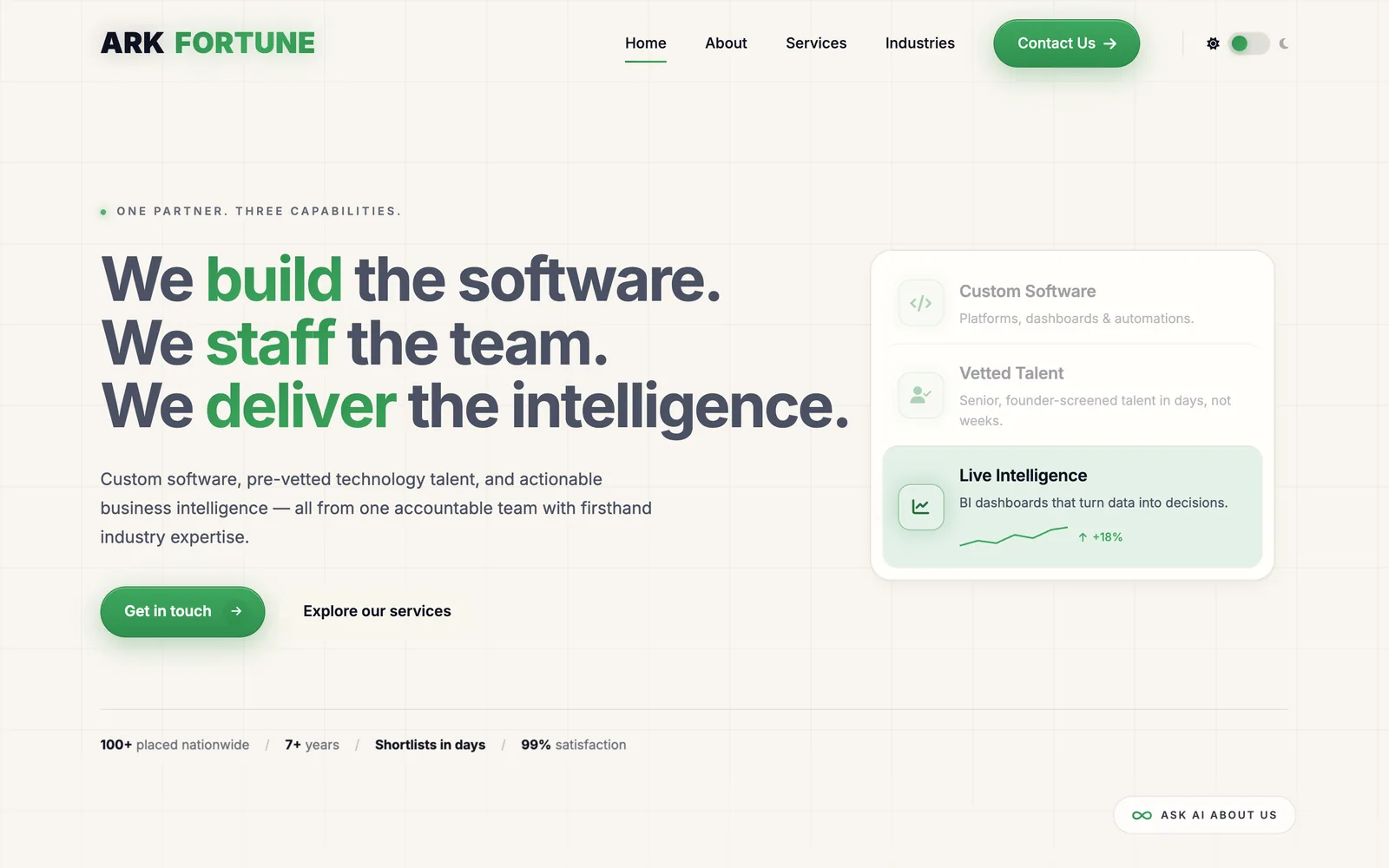 arkfortune.com home page