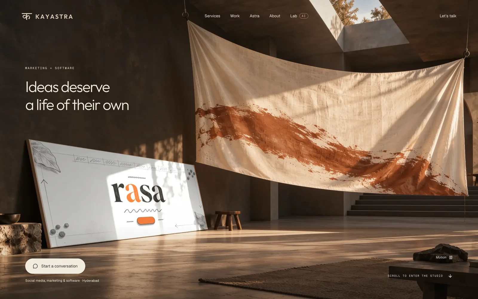 kayastra.ai home page